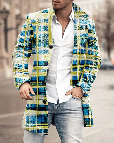 Abrigo Trench de Lana con Cuello Parado Largo - Image 12