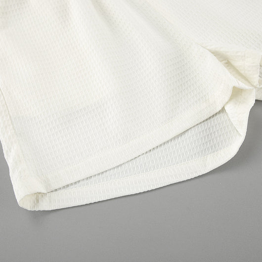 Conjunto Playero con Diseño Waffle - Camisa y Shorts - Image 19