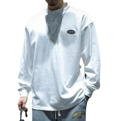 Camiseta de Algodón Puro Manga Larga para Hombre - Colección Otoño - Image 5