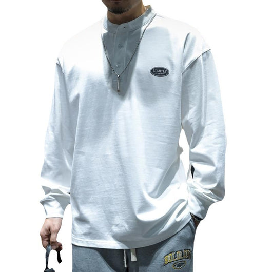 Camiseta de Algodón Puro Manga Larga para Hombre - Colección Otoño - Image 5