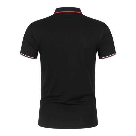 Polo Clásico Liso para Hombre con Cuello de Pie y Mangas Cortas - Image 3