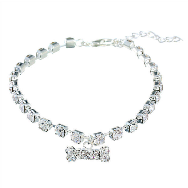 Collar Colgante Hueso con Brillantes - Image 5