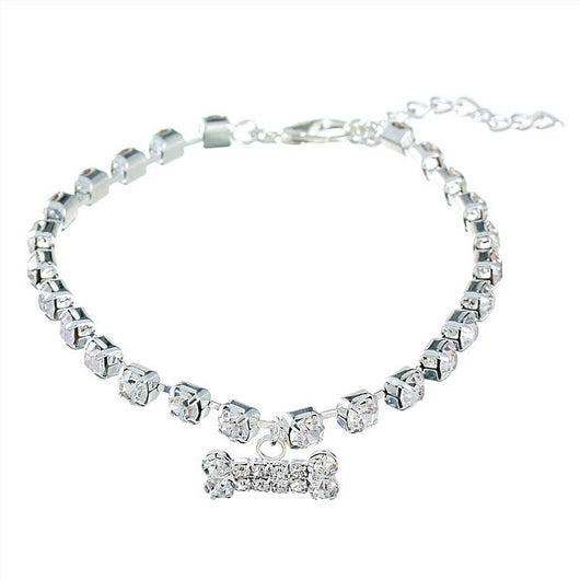 Collar Colgante Hueso con Brillantes - Image 5