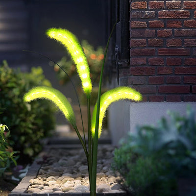 Lámpara Solar LED Decorativa con Pasto Artificial para Jardín - Image 7