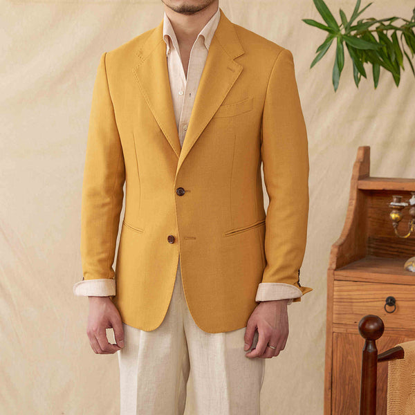 Blazer de Lino Natural Semiforro Respirable y Ligero