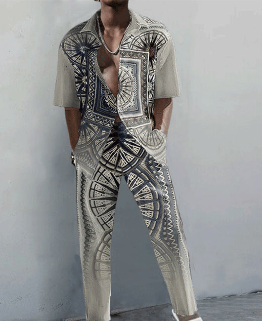 Traje Impreso en 3D: Camisa y Pantalones de Diseño Futurista - Image 5