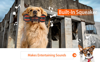 Juguete Masticable Indestructible para Perros Grandes - Forma Mancuerna con Sonido - Image 12
