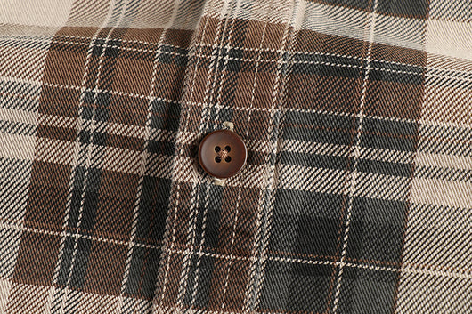 Camisa de Cuadros Manga Larga Texturizada para Hombre - Estilo Casual Lavado - Image 11