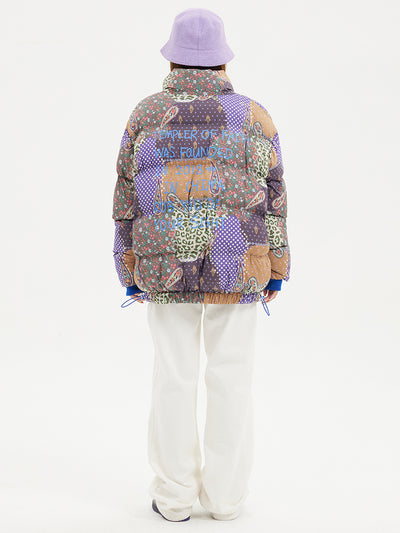 Chaqueta Térmica de Algodón Grueso con Estampado Floral de Anacardo - Image 6