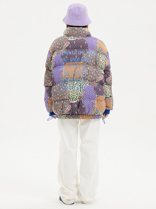 Chaqueta Térmica de Algodón Grueso con Estampado Floral de Anacardo - Image 6