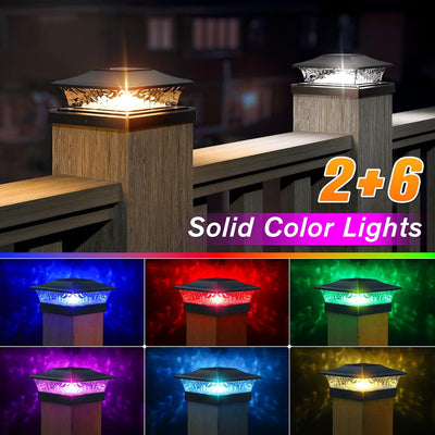 Lámpara Solar LED Bicolor para Barandales de Villa y Patios - Image 23