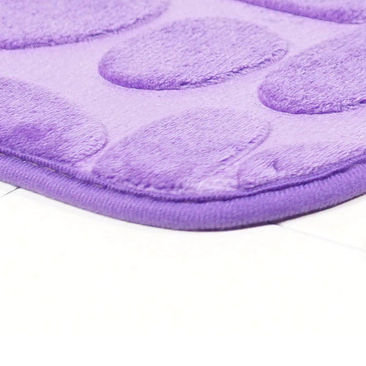 Juego de Tapetes Antideslizantes para Baño con Diseño de Piedra de Río - Image 18