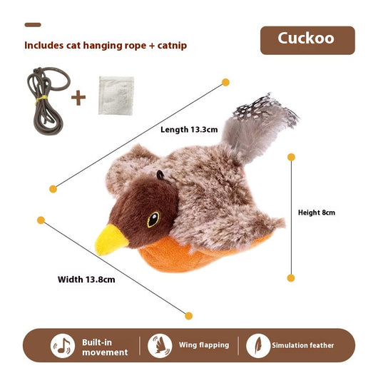 Juguete Interactivo para Gatos - Pájaro Cantarín con Sonido y Movimiento Automático - Image 9