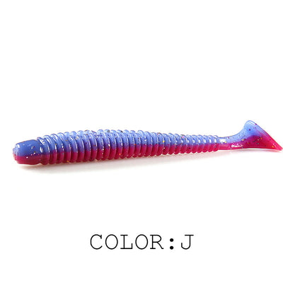 Señuelo de Pesca Luya Soft Fish con Cola T Bicolor y Sal - Image 10