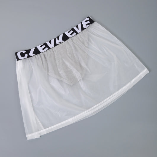 Pantalón Minifalda PVC Transparente para Hombre con Laterales Abiertos - Image 18