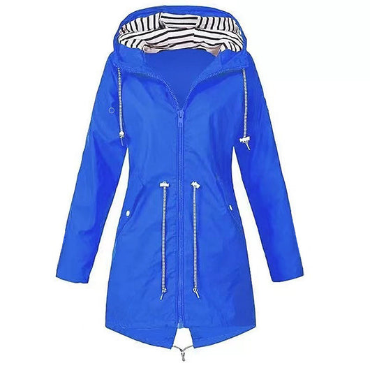 Impermeable Ligero para Mujer - Chaqueta Trench Transpirable con Cordón - Image 5