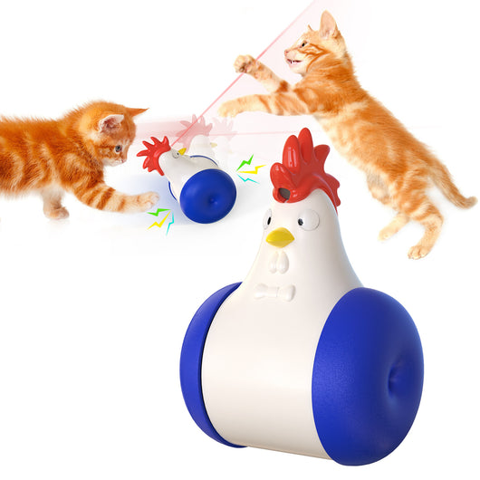 Juguete Interactivo para Gatos con Láser y Sonido - Pelota Rodante Eléctrica
