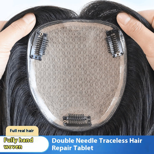 Peluca Completa de Cabello Natural para Mujer - Volumen Alto y Cobertura Total - Image 14