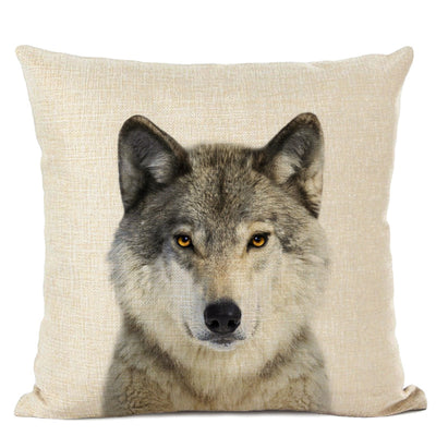 Funda de Almohada Lino con Diseño Animal - Loro y Venado - Image 8