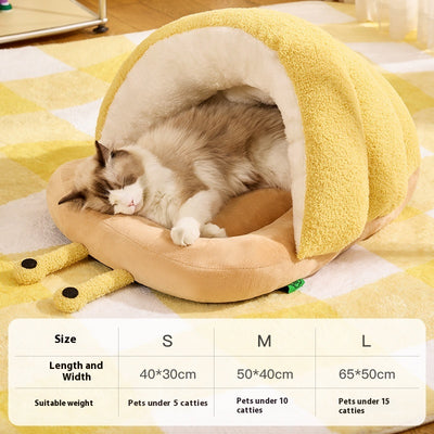 Cama Térmica Semicerrada para Gatos - Nido Acogedor tipo Caracol - Image 6