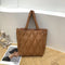 Bolso Mensajero Mujer Cuadros Diamante Gran Capacidad Acolchado
