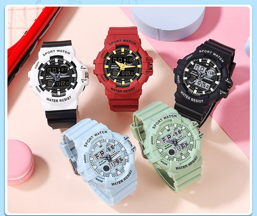 Reloj Deportivo Digital Dual Display Pantalla Grande Luminoso Resistente al Agua Unisex - Image 29
