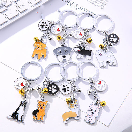 Llavero Colgante Metálico Creativo para Mascotas Perro
