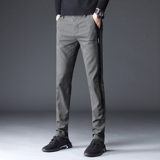 Pantalones Casuales de Cashmere con Stretch para Hombre Talla Grande - Image 7