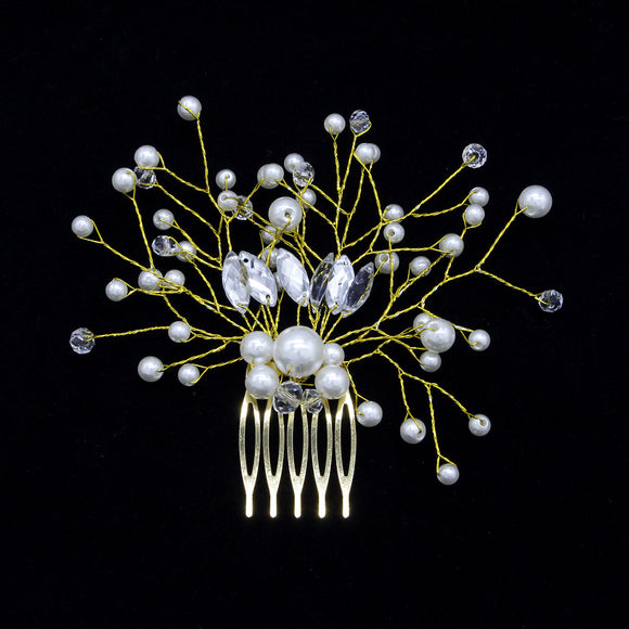 Peineta de Novia con Perlas – Accesorios de Boda Premium