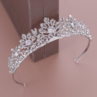 Diadema Corona Princesa con Cristales de Circón para Cumpleaños - Image 10