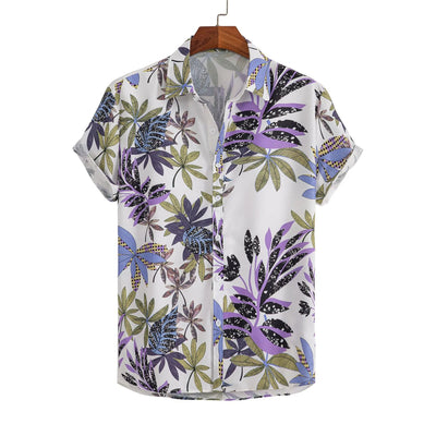 Camisa Estampada Artística para Hombre - Manga Corta - Image 5