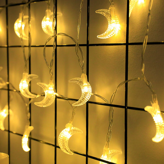 Cadena de Luces LED Luna Decorativa para Festividades