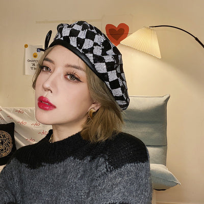Boina de Terciopelo Retro - Gorro Artista Versátil y Cálido - Image 11