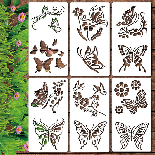 Plantilla de Pintura con Spray para Flores Silvestres - Image 7