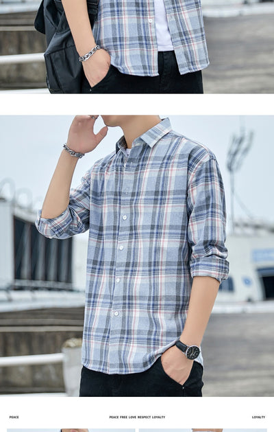 Camisa Casual de Algodón Transpirable Ultraligera para Hombre - Image 16