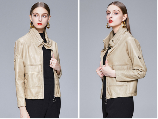 Chaqueta de Cuero Estilo Coreano para Mujer - Abrigo PU Elegante - Image 21