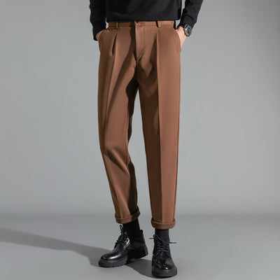 Pantalones Casuales Slim Fit en Lana para Hombre - Image 8