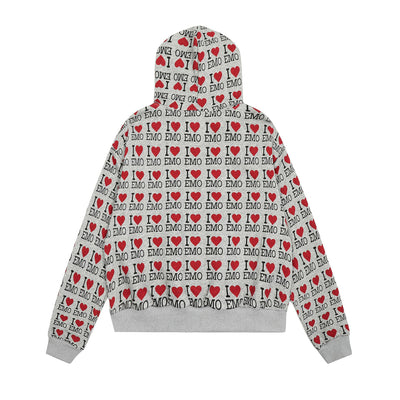 Cardigan Sudadera con Capucha Estampado Otoño Retro - Image 7