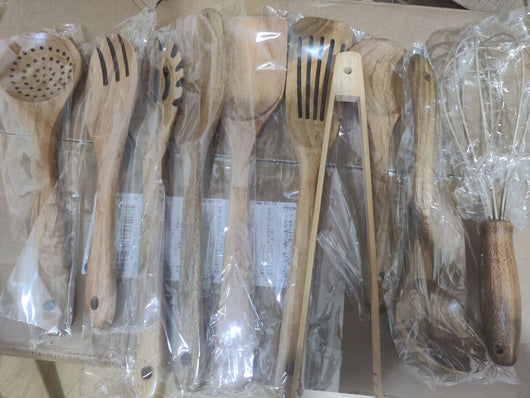Espátula de Madera de Teca con Mango Largo - Voltea Perfecta para tu Cocina - Image 8