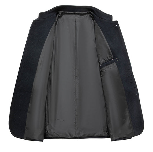 Traje Zhongshan de Lana Tweed con Cuello Mao - Elegancia Tailored Refinada - Image 13