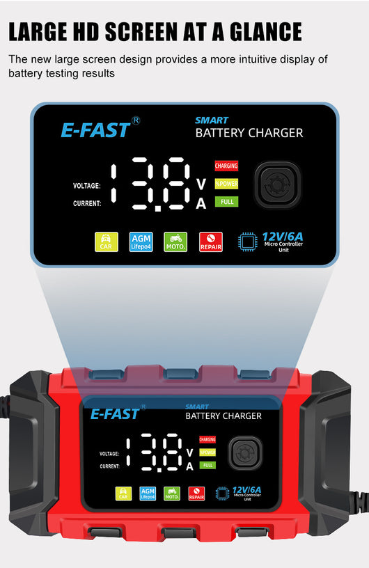 Cargador de Batería LiFePO4 12V para Vehículos Automotrices - Image 8