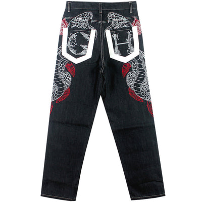 Jeans Hip Hop con Bordados Creativos para Hombre - Image 24