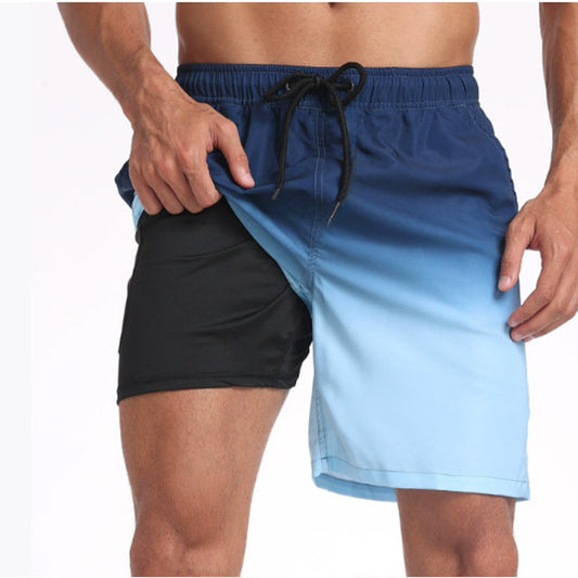 Bermudas de Playa para Hombre con Estampado 3D Digital Doble Capa