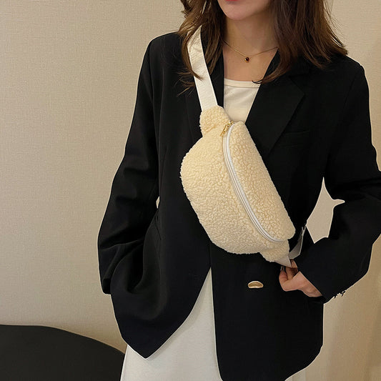 Bolso de Lana de Cordero Crossbody Casual - Image 2