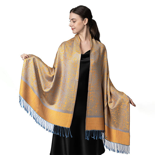Elegante Chal Ligero de Lujo - Envolvente de Imitación Cashmere para Mujer - Image 49