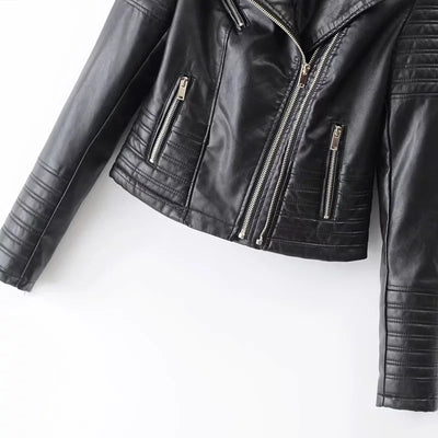 Chaqueta de Cuero para Motocicleta Mujer - Image 3