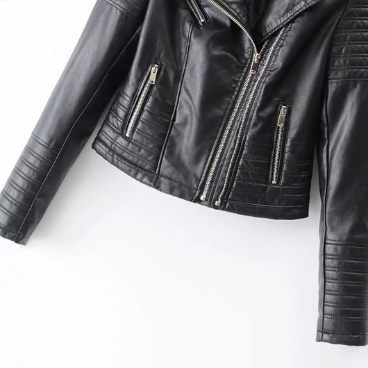 Chaqueta de Cuero para Motocicleta Mujer - Image 3