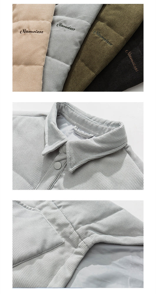 Camisa Retro Casual Acolchada para Hombre - Image 11