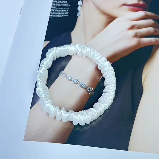 Anillo Elástico de Seda para Cabello - Suave sin Marcas - Image 24
