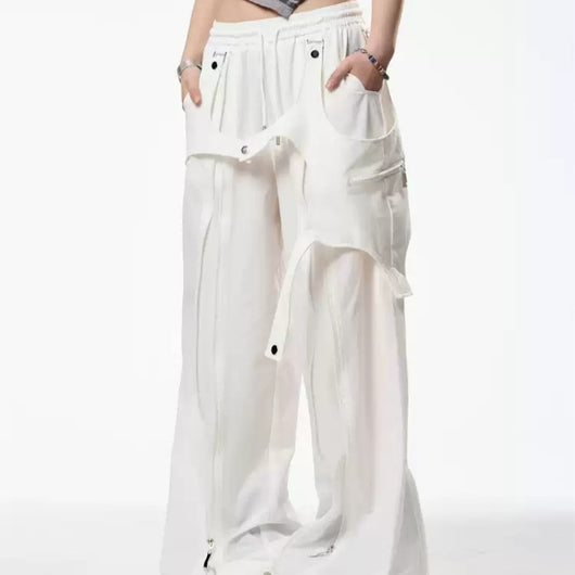 Pantalones Casuales con Diseño Patchwork Retro para Mujer - Primavera Verano - Image 2